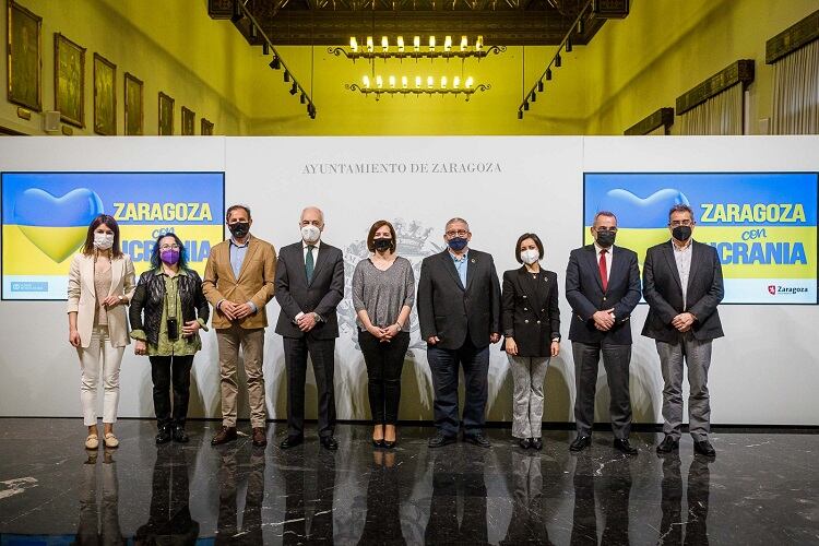 Presentación de la campaña Zaragoza con Ucrania