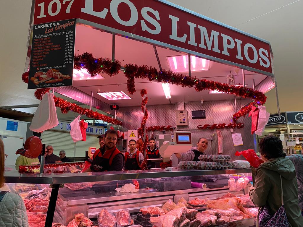 Carnicería Los Limpios, mercado Algeciras.