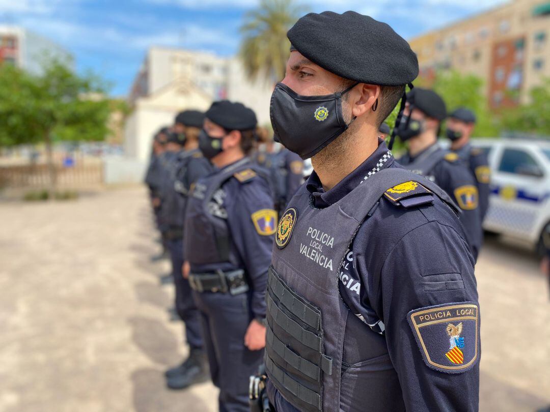 Agentes de la Policía Local de València