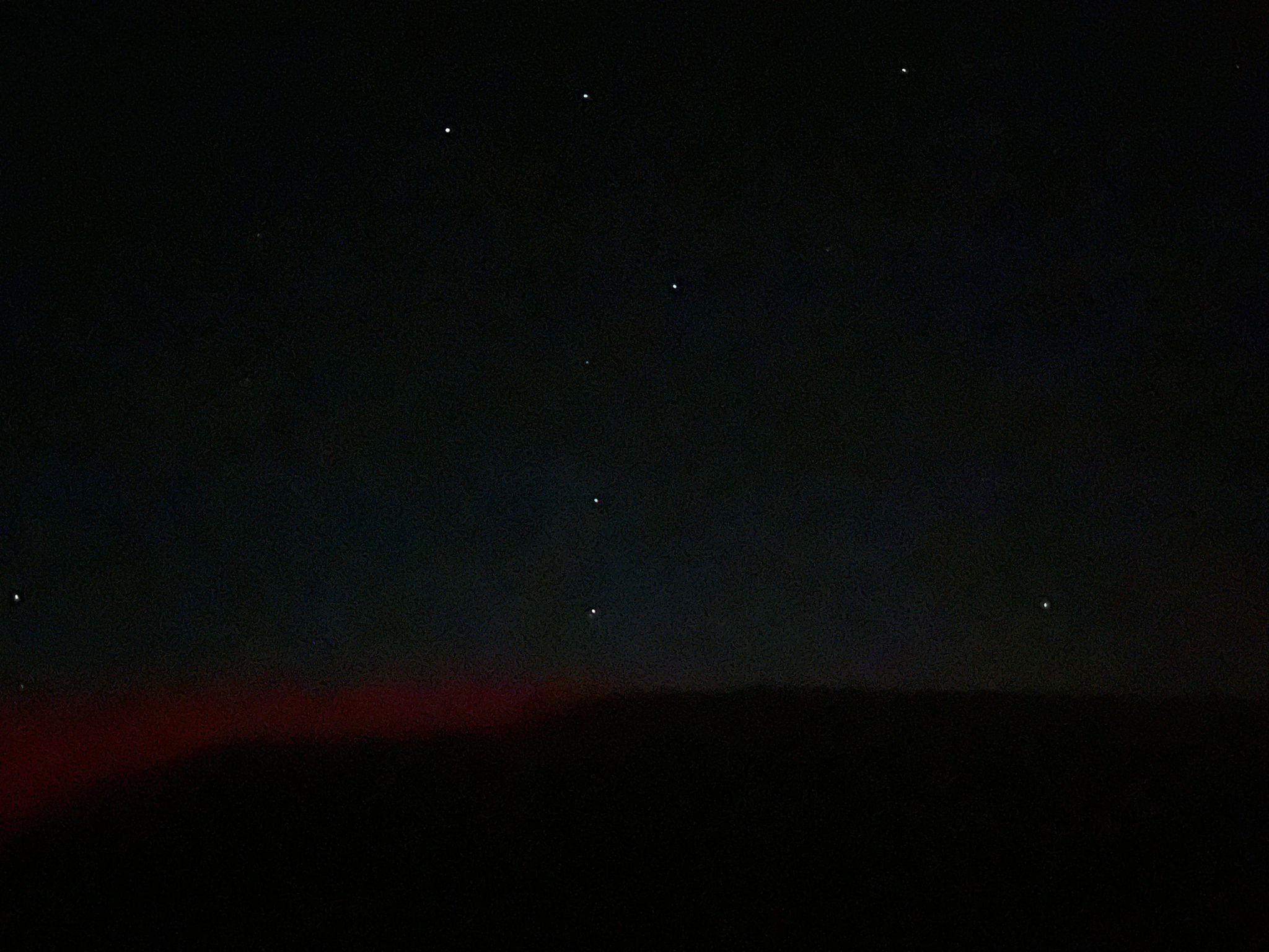 El cielo nocturno en el desierto saudí, en una imagen enviada por Fernando García