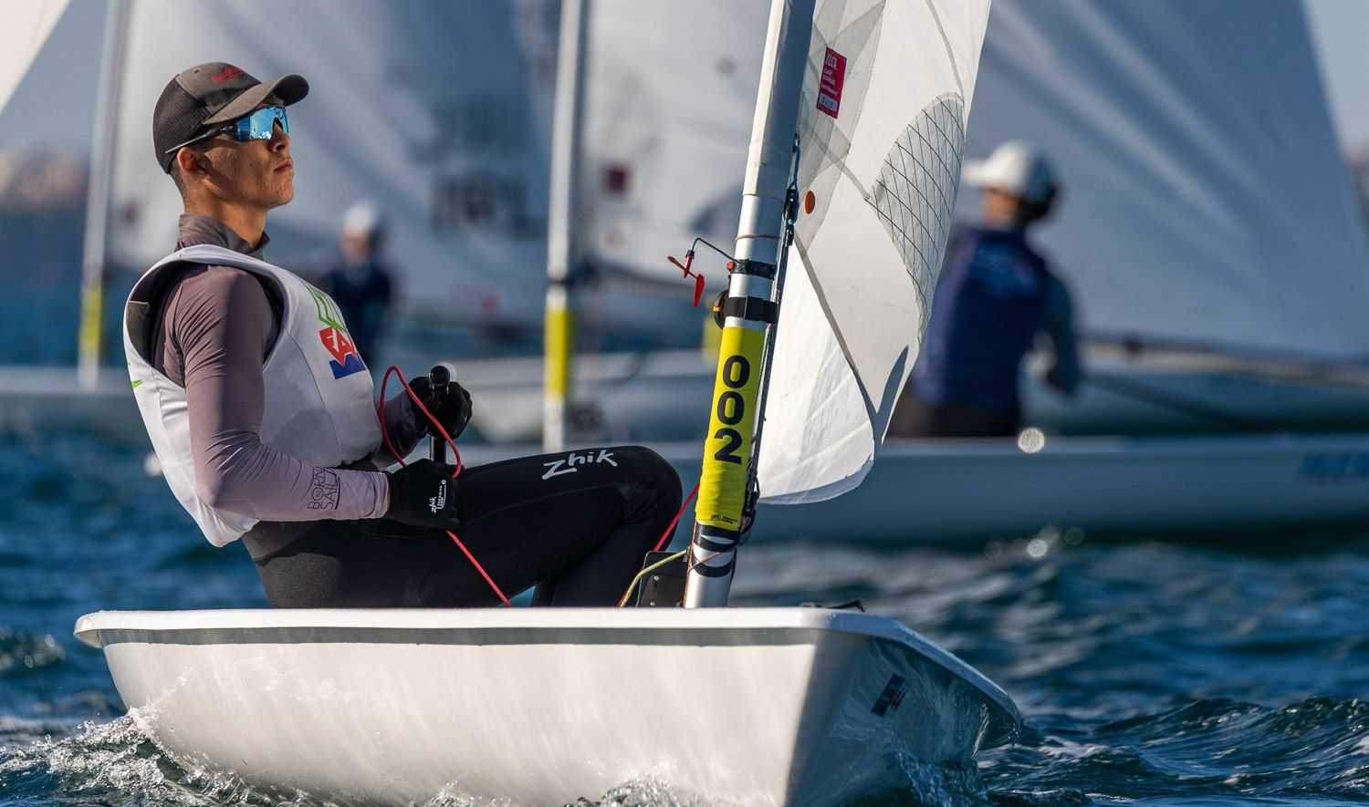 El regatista malagueño Roberto Aguilar, del CNM Benalmádena, tercero en la Semana Olímpica Francesa