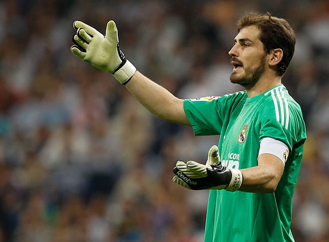 Casillas, durante un partido