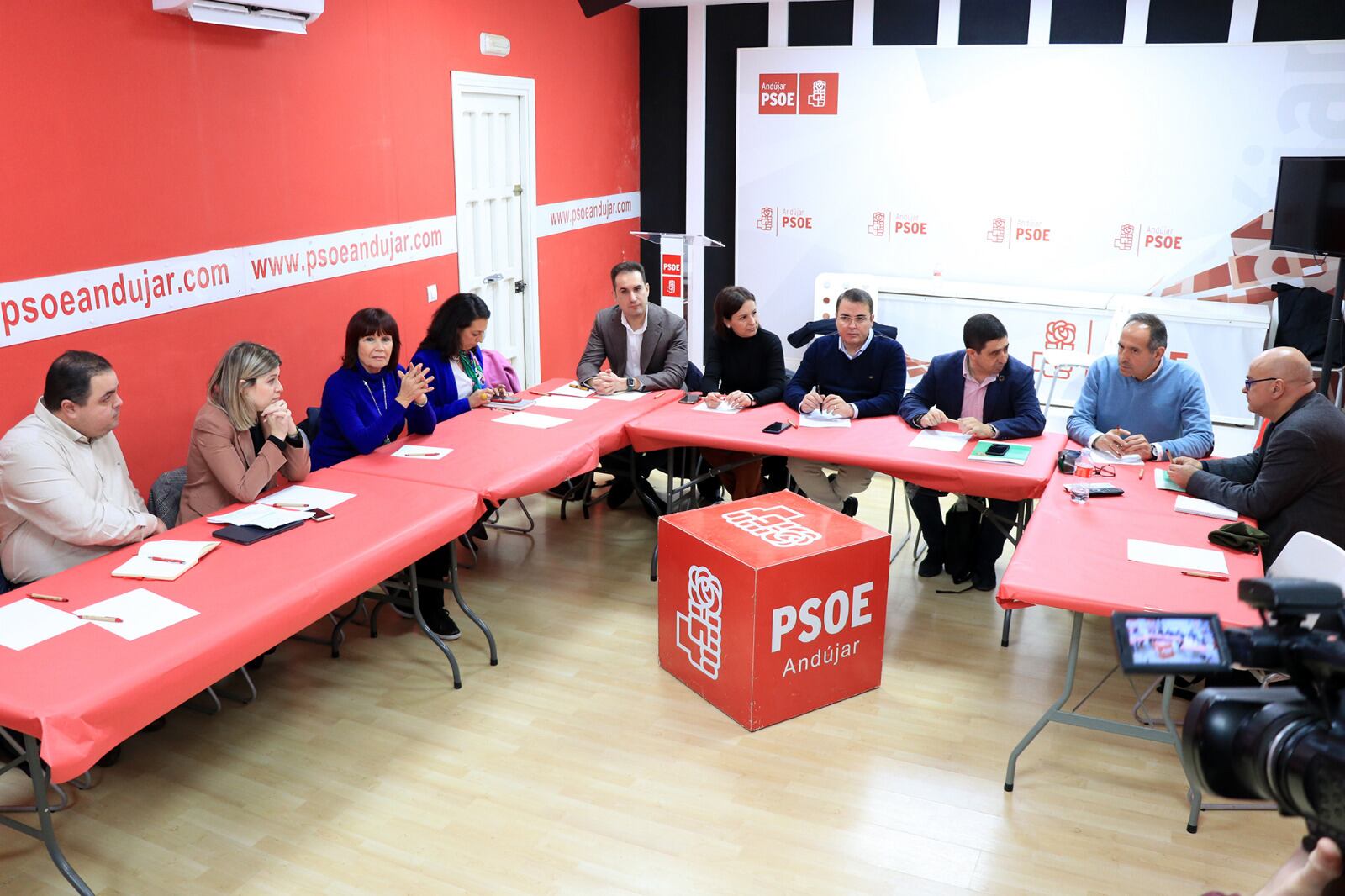 Una reunión del PSOE de Jaén producido en la localidad de Andújar