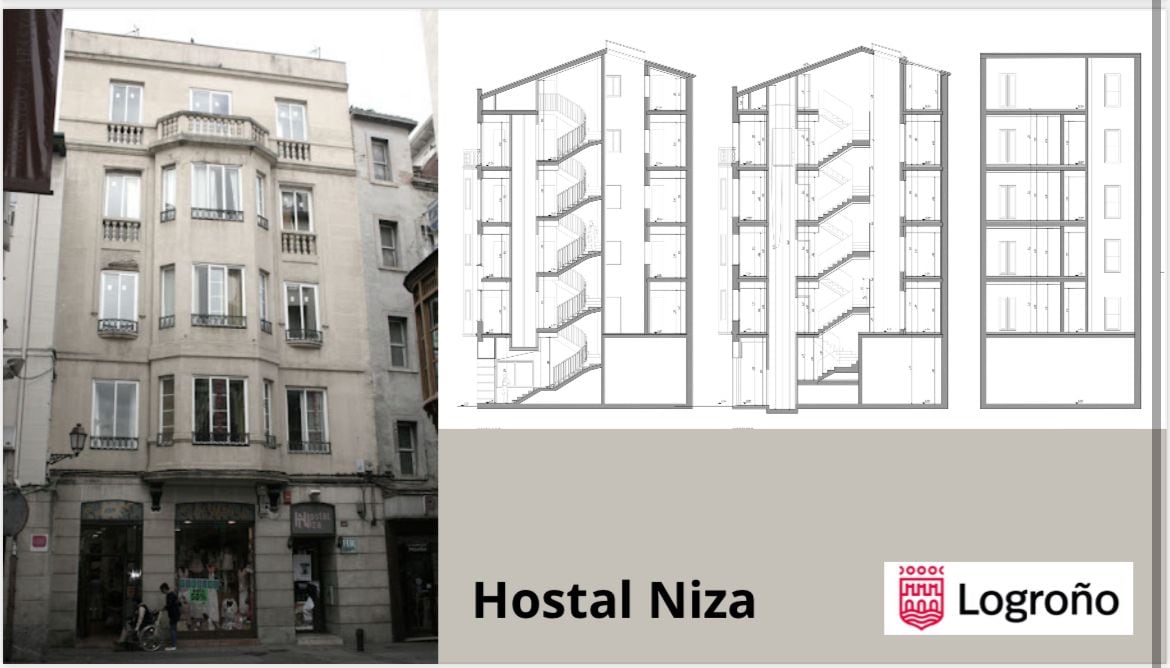 Proyecto Hostal Niza en Logroño