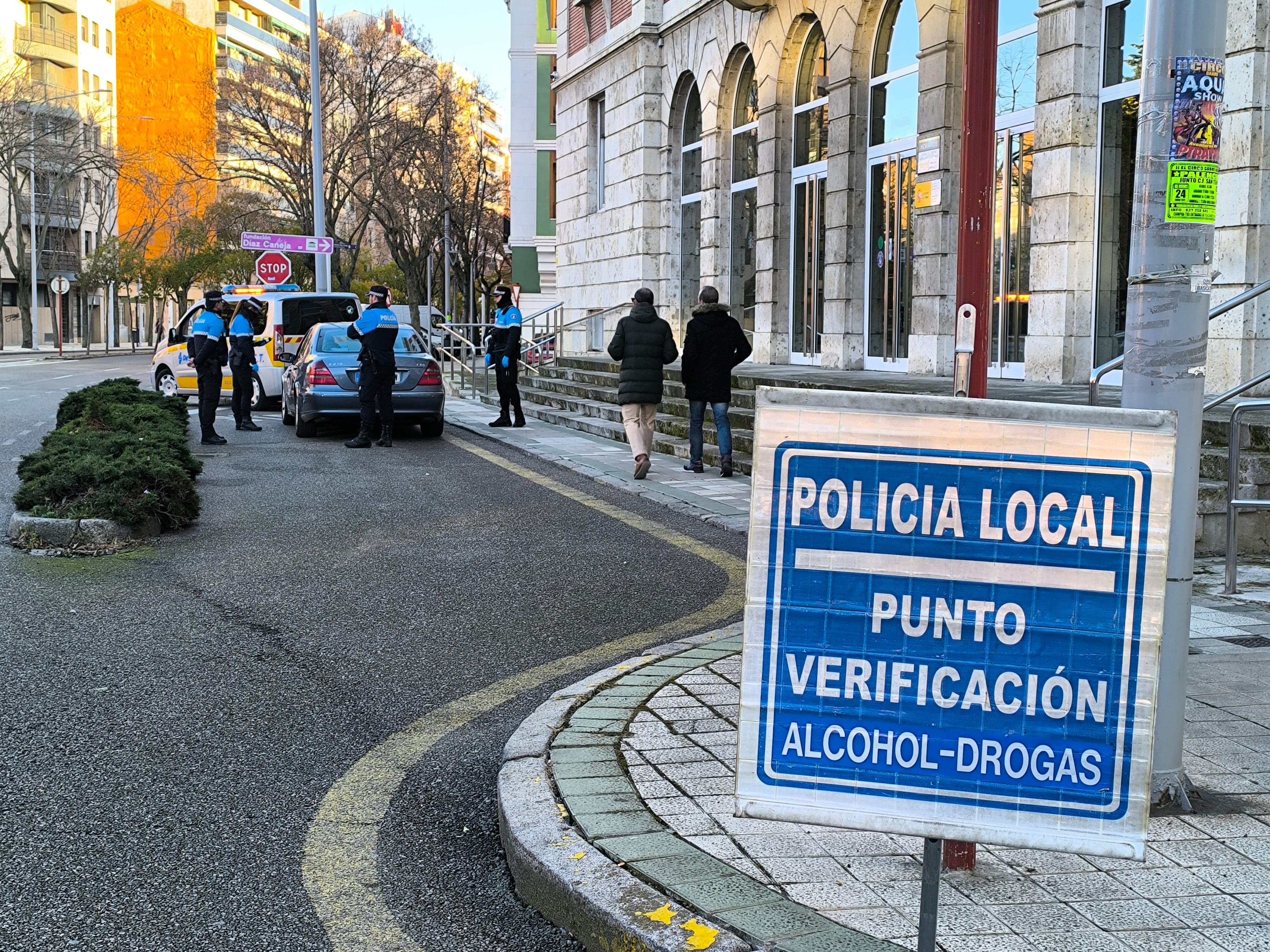 Control de alcoholemia de la Policía Local de Palencia
