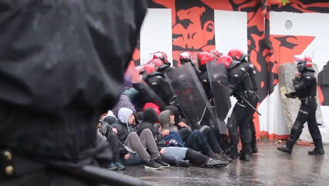 Intervención de la Ertzaintza en Errekaleor (Vitoria)