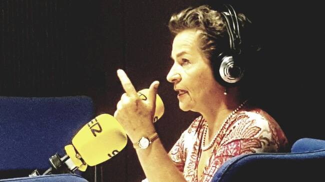 Christiana Figueres en los estudios de la SER