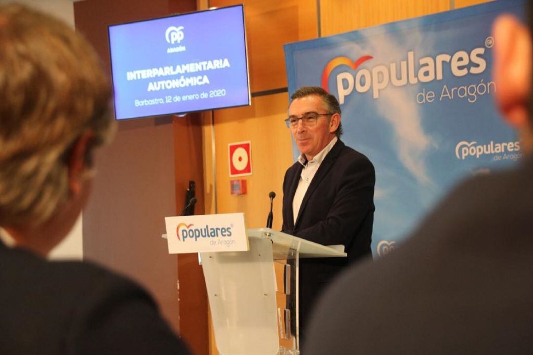 Luis María Beamonte en la Interparlamentaria celebrada en Barbastro