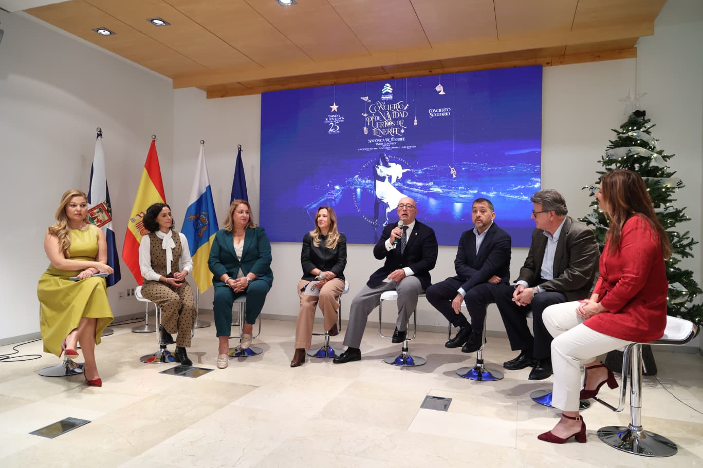 Presentación del Concierto de Navidad de Puertos de Tenerife