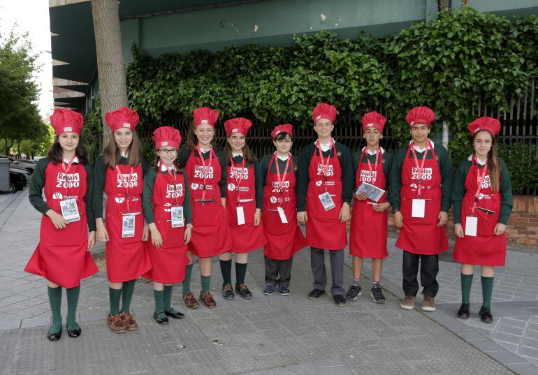 Los miembros del jurado infantil de pinchos
