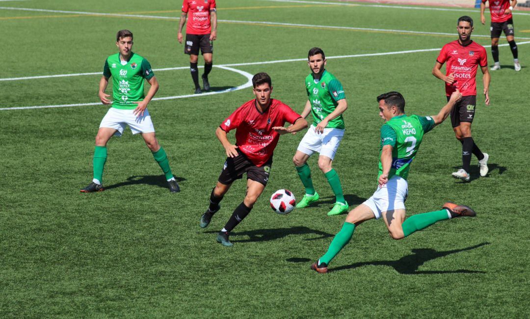 Imagen del partido jugado ayer en Sant Francesc