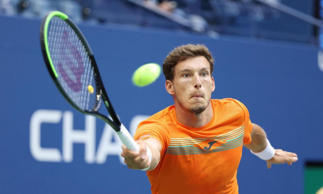 Pablo Carreño resta una bola durante la semifinal.