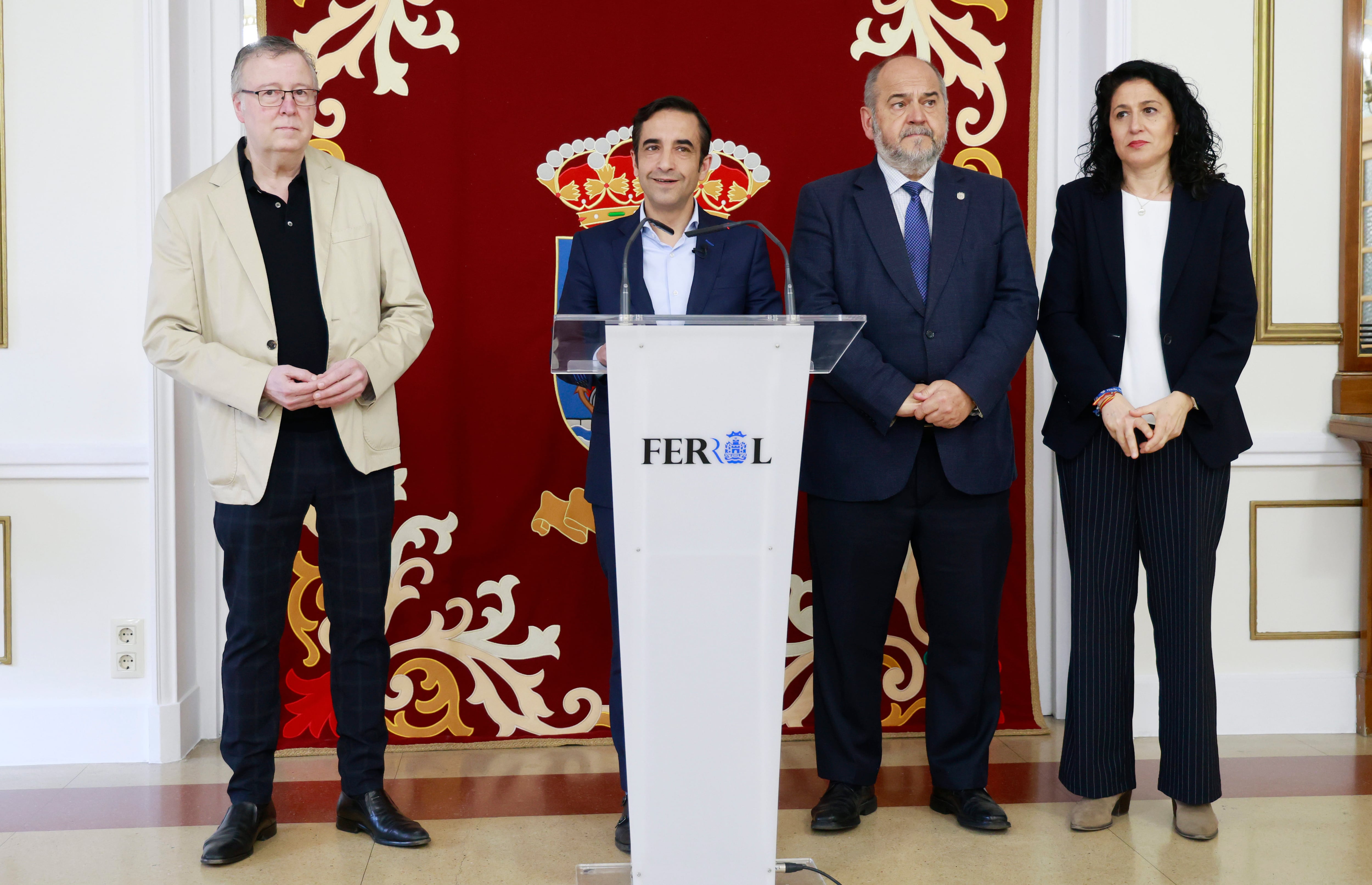Comparecencia sobre la Semana Santa celebrada este martes (foto: Concello de Ferrol)