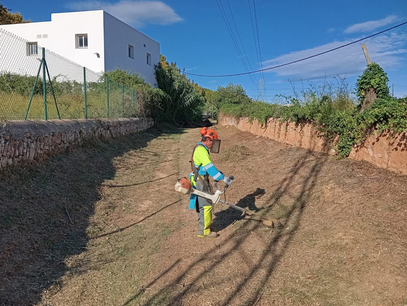 Imagen de los trabajos de limpieza