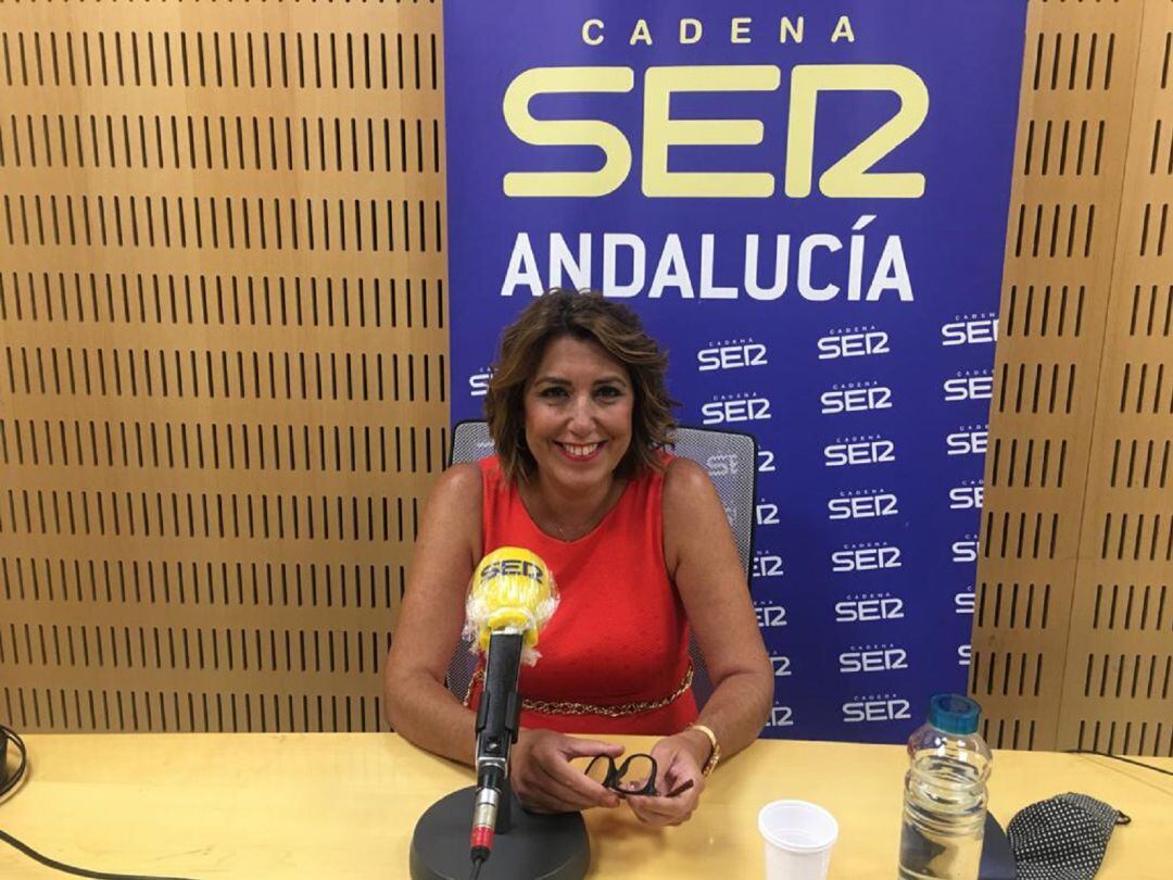 Susana Díaz durante su intervención en La Ventana Andalucía