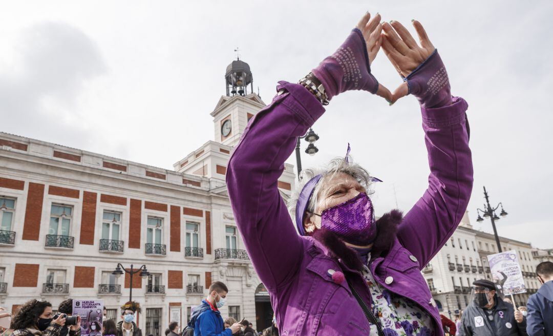 Manifestaciones del Día de la Mujer en Madrid, en una imagen de archivo. 