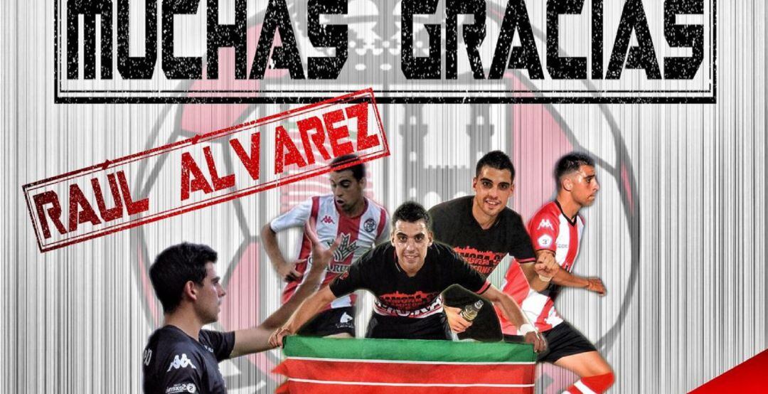 Montaje de despedida de Raúl Álvarez