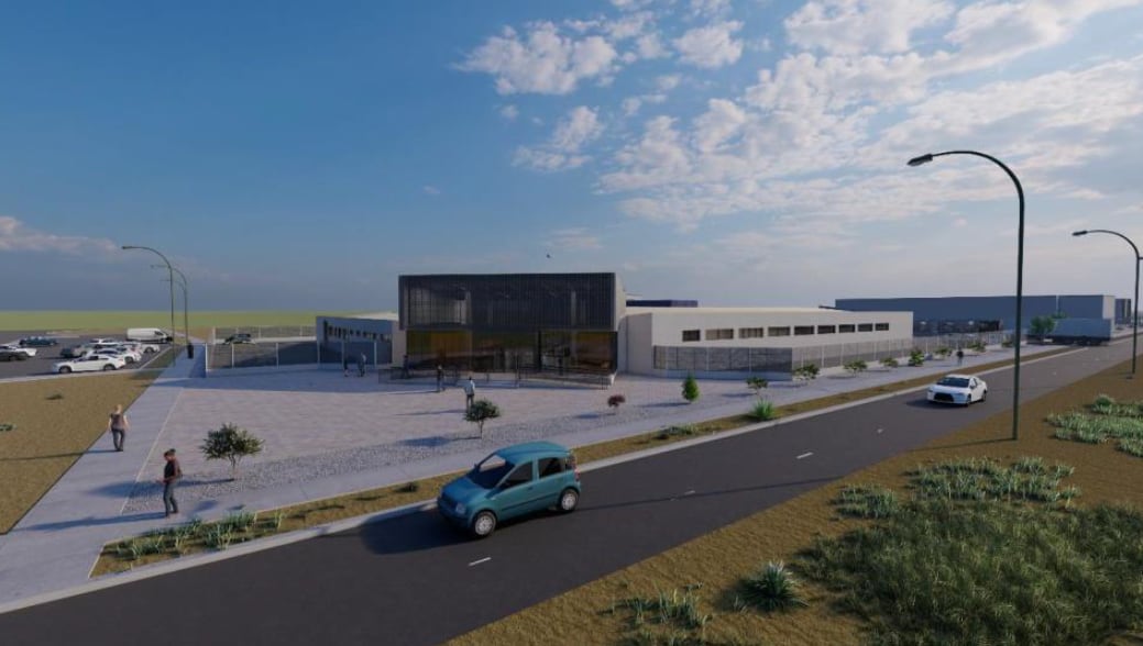 Infografía del futuro centro de exámenes de la DGT en Onzonilla (León)