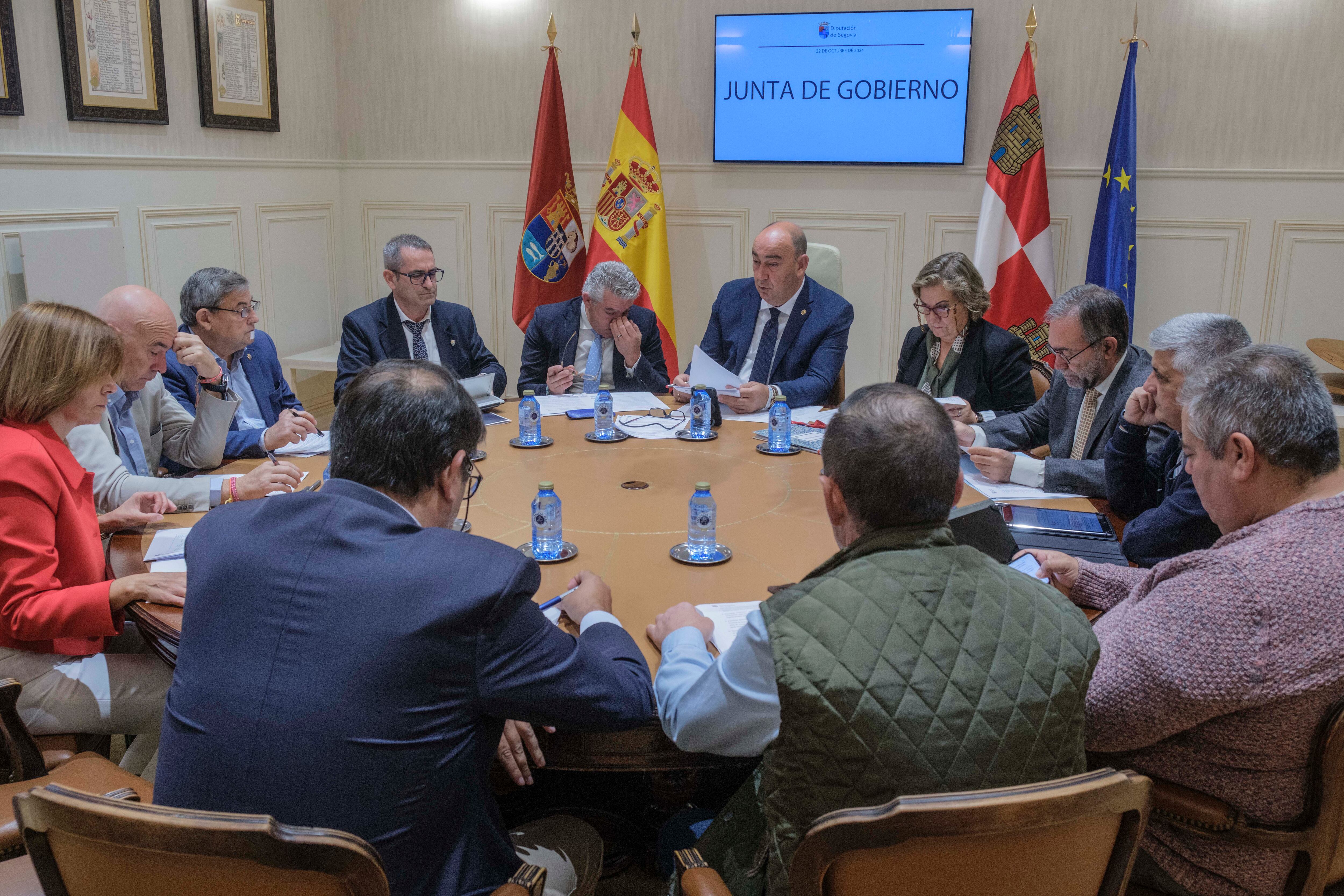 Imágenes de la Junta de Gobierno de la Diputación de Segovia