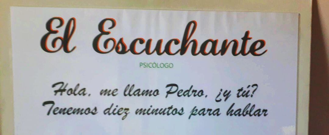 Cartel de Pedro Morales, &#039;El escuchante&#039;