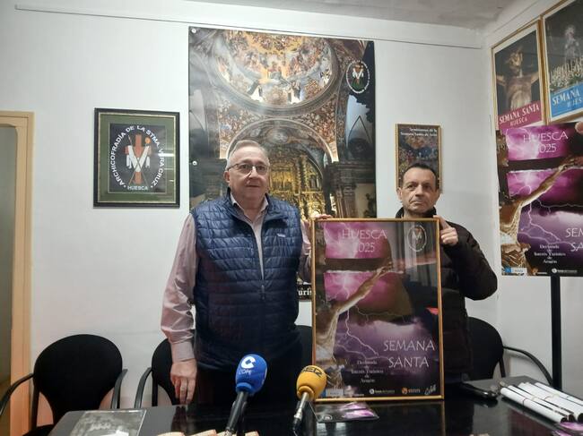 José Luis Gómez y José María Río presentar el cartel obra de Carlos Jalle