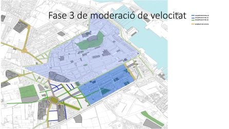 Fase 3 de moderación de la velocidad.