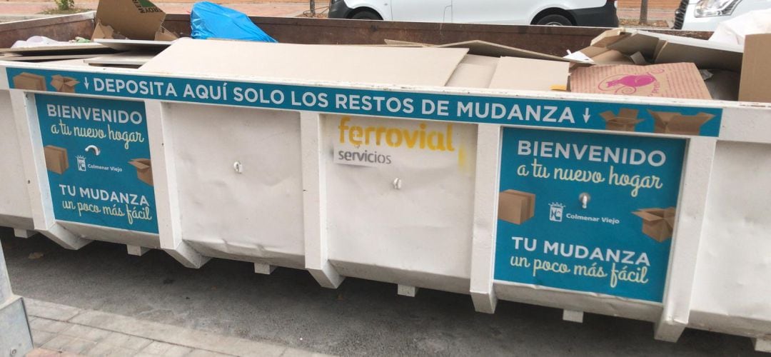 Contenedor para los restos de mudanza