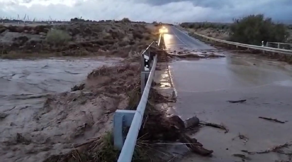 Crecida del río Baza. Carretera A-4200