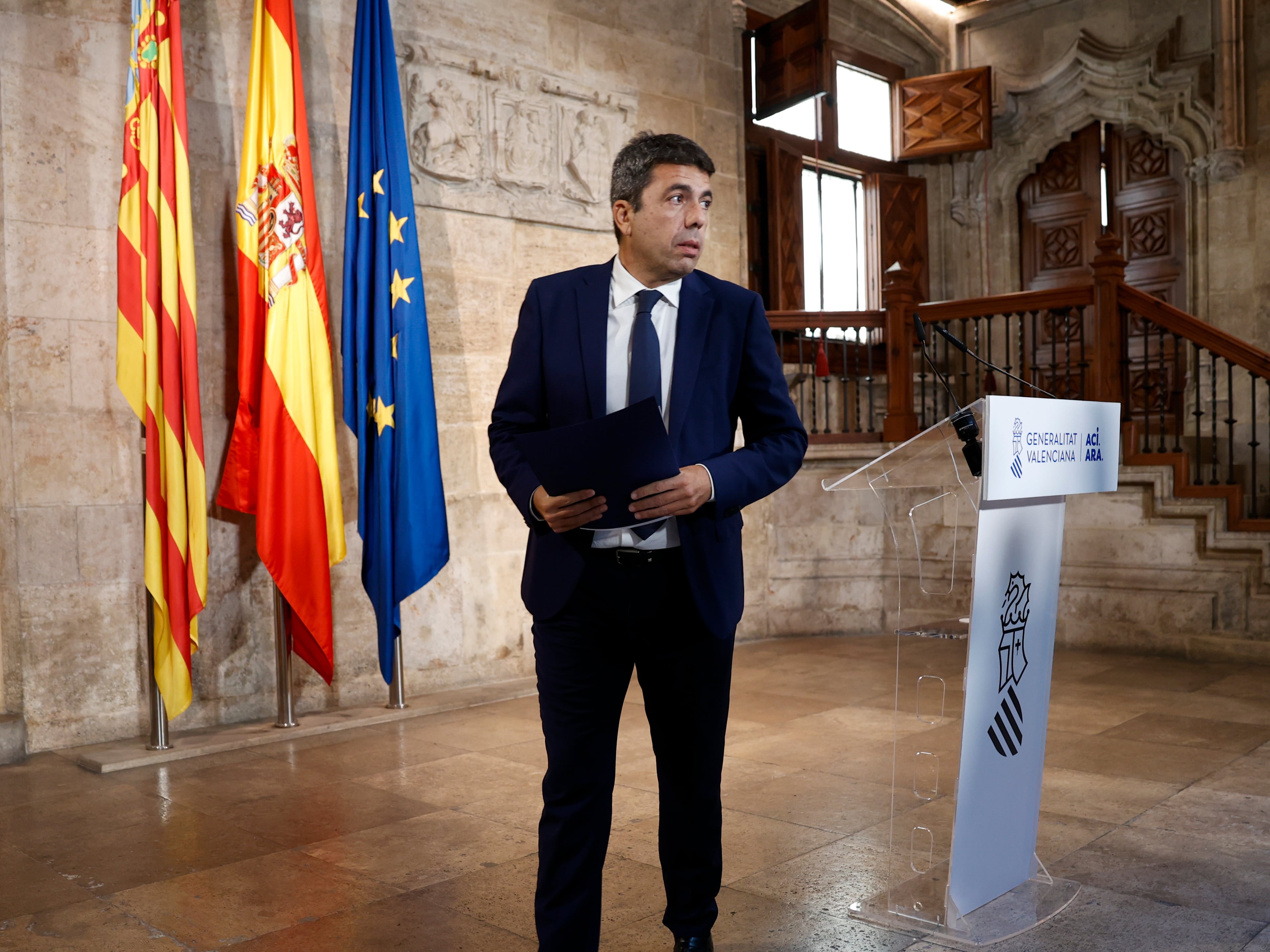 GRAFCVA157. VALENCIA, 03/11/2025.- El president de la Generalitat en funciones, Carlos Mazón.
