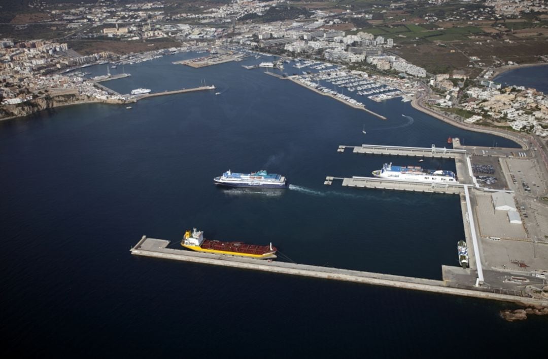 Vista aérea del Puerto de Ibiza