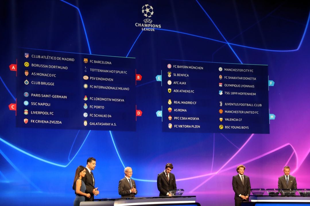 El sorteo de la Champions League, la temporada pasada