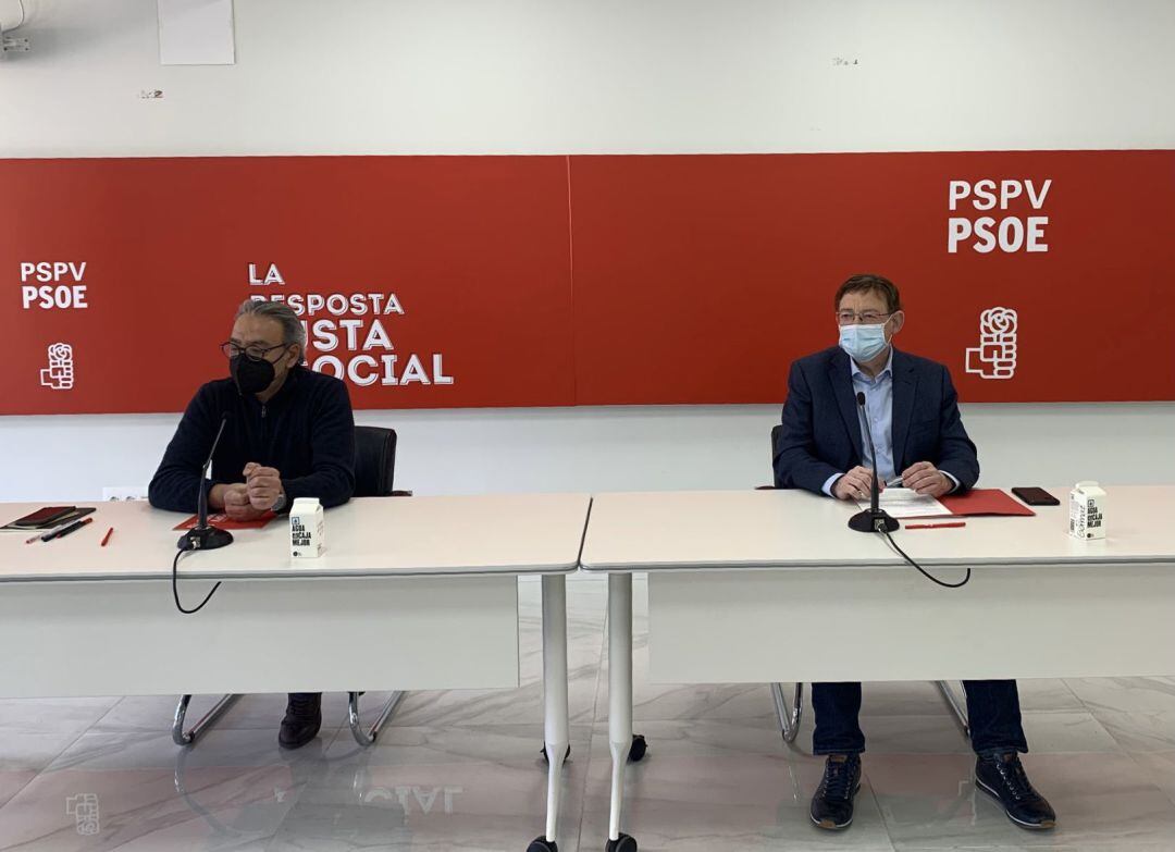 Ximo Puig, en la Comisión Ejecutiva Nacional del PSPV