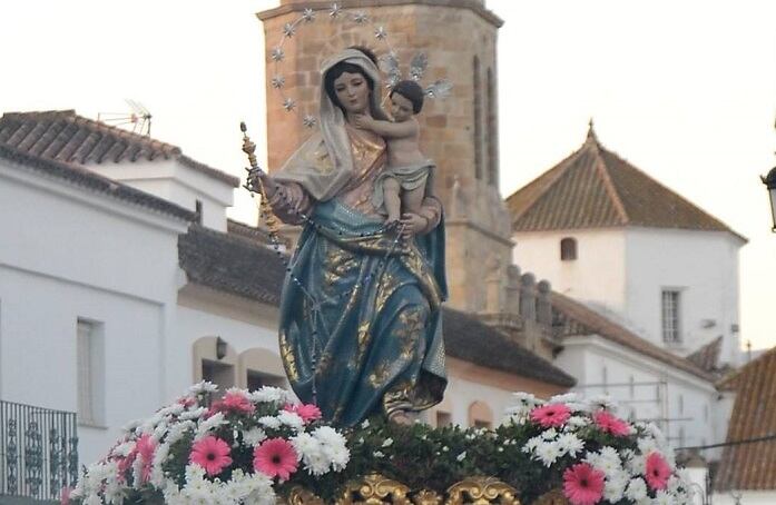 Imagen de la Virgen del Rosario