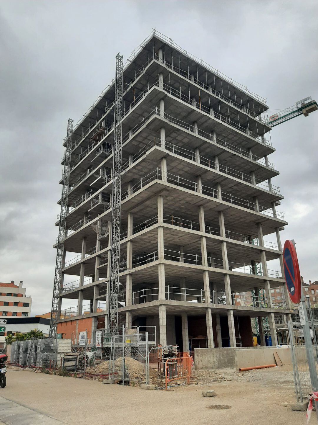 Edificio en construcción.