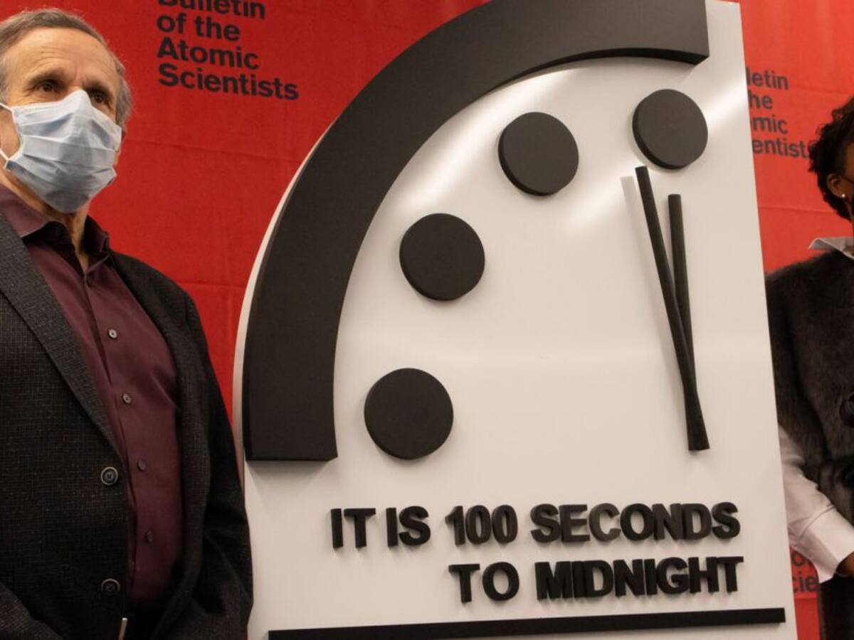 El 'reloj del fin del mundo' se establece a tan solo 100 segundos del apocalipsis