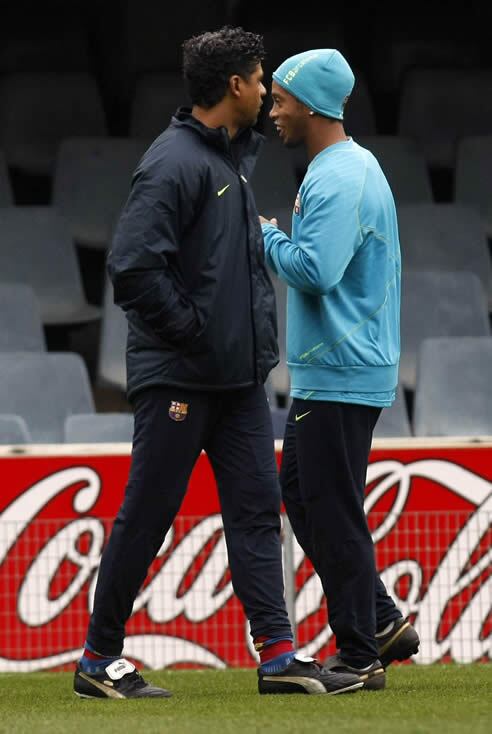 Rijkaard y Ronaldinho