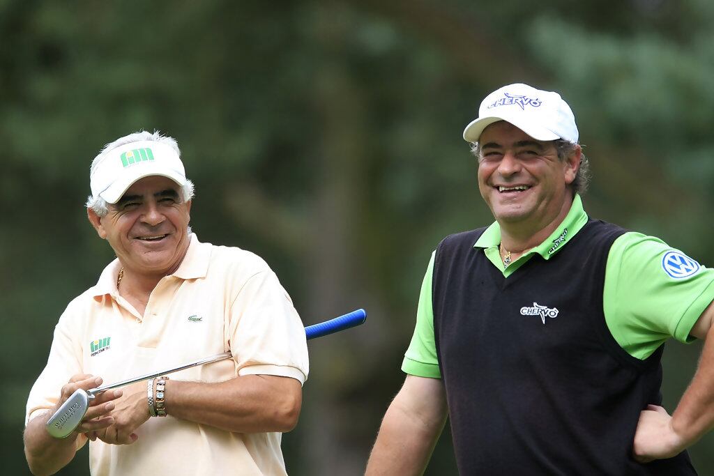 Juan Quirós junto a su amigo Constantino Roca