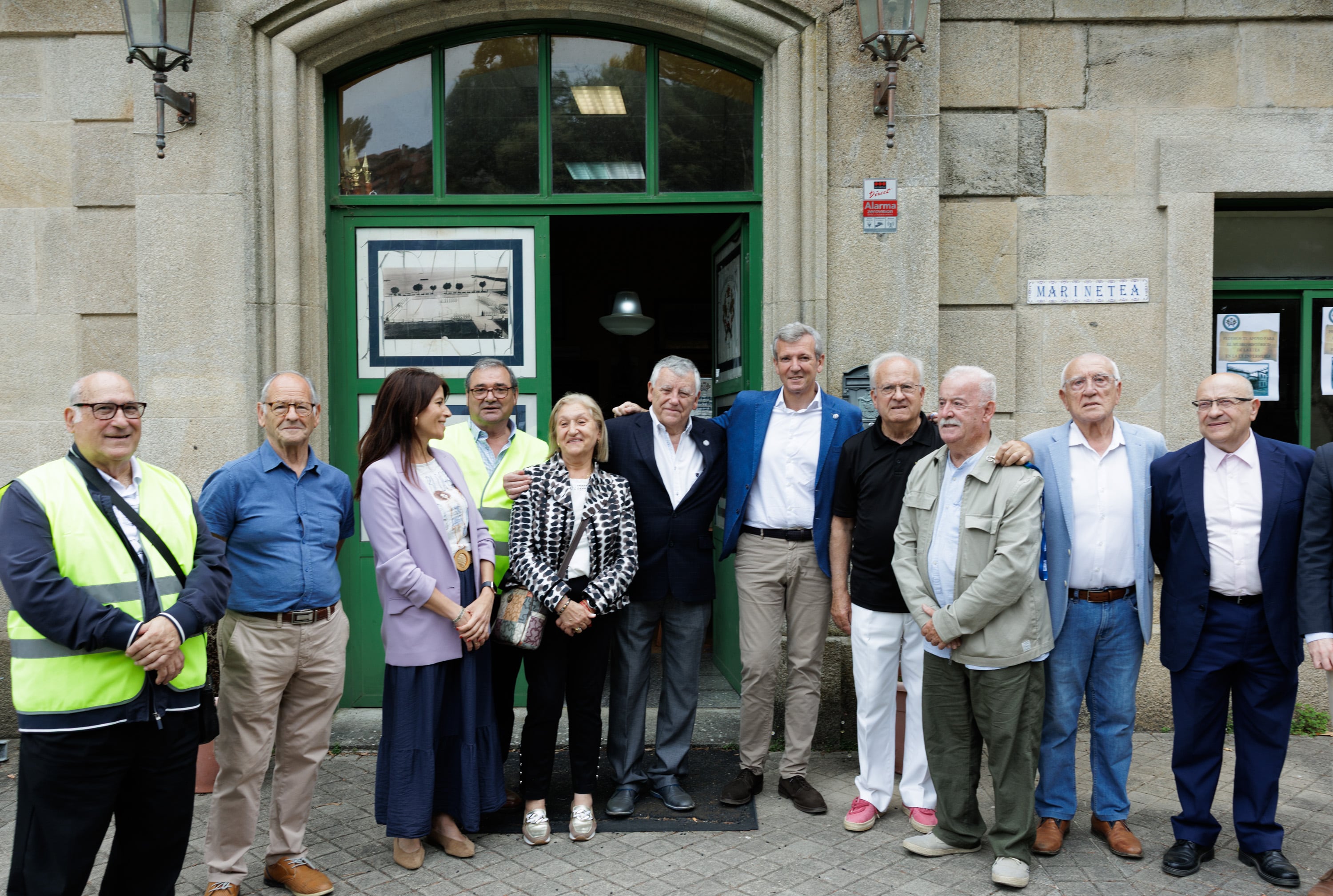 Alfonso Rueda visita las obras de urbanización de esta zona que albergará el futuro Campus do Mar de Galicia