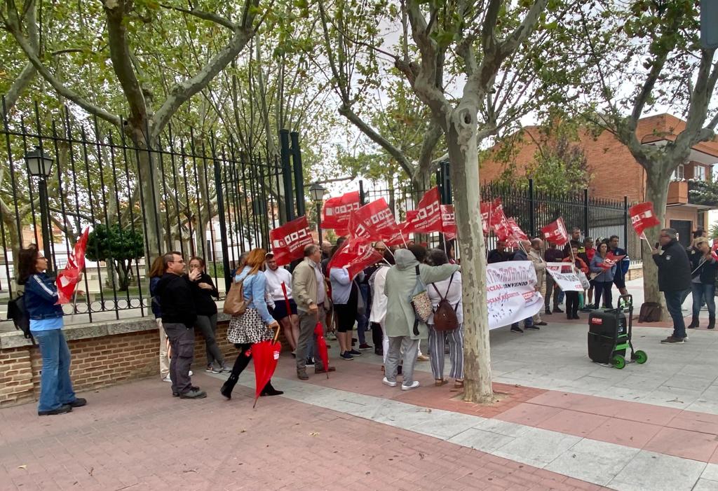 Manifestación en Fuensalida (Toledo) en protesta por las condiciones del sector del calzado