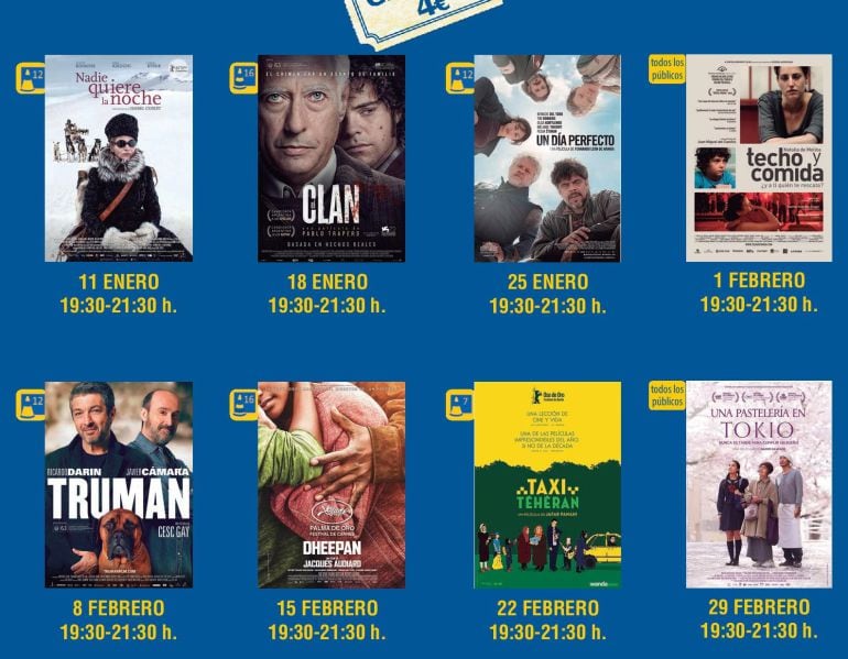 Cártel del XVII ciclo de cine 2016