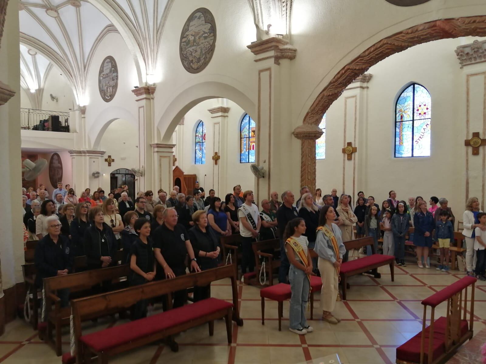 Momento de la misa del domingo