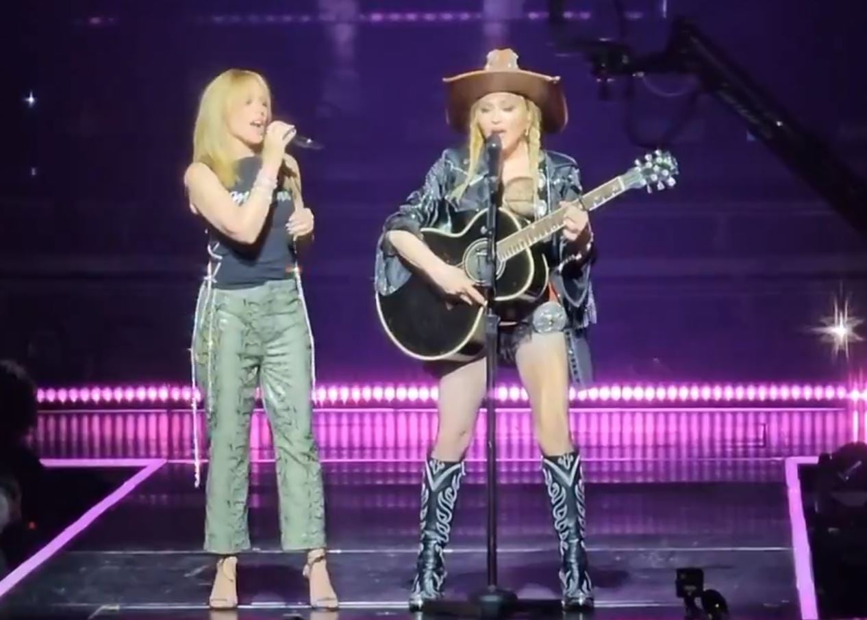 Kylie Minogue sorprende a los fans de Madonna en pleno concierto.