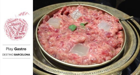 Steak tartar (Espai Kru, Barcelona).