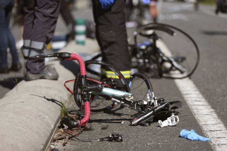 Accidente de un ciclista