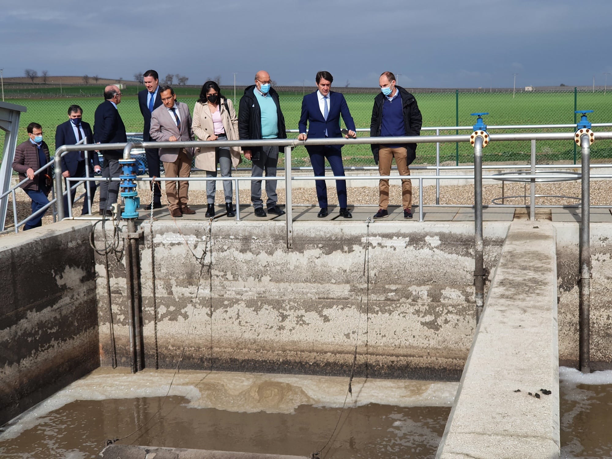 Visita realizada a la EDAR de La Seca que ya está en pleno funcionamiento