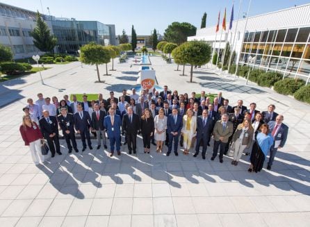 Foto de &#039;familia&#039; de la visita