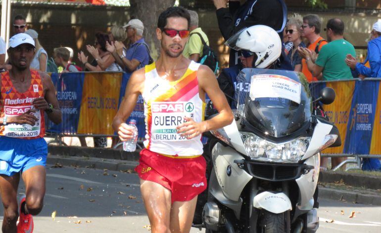 Javi Guerra en el tramo final de la prueba