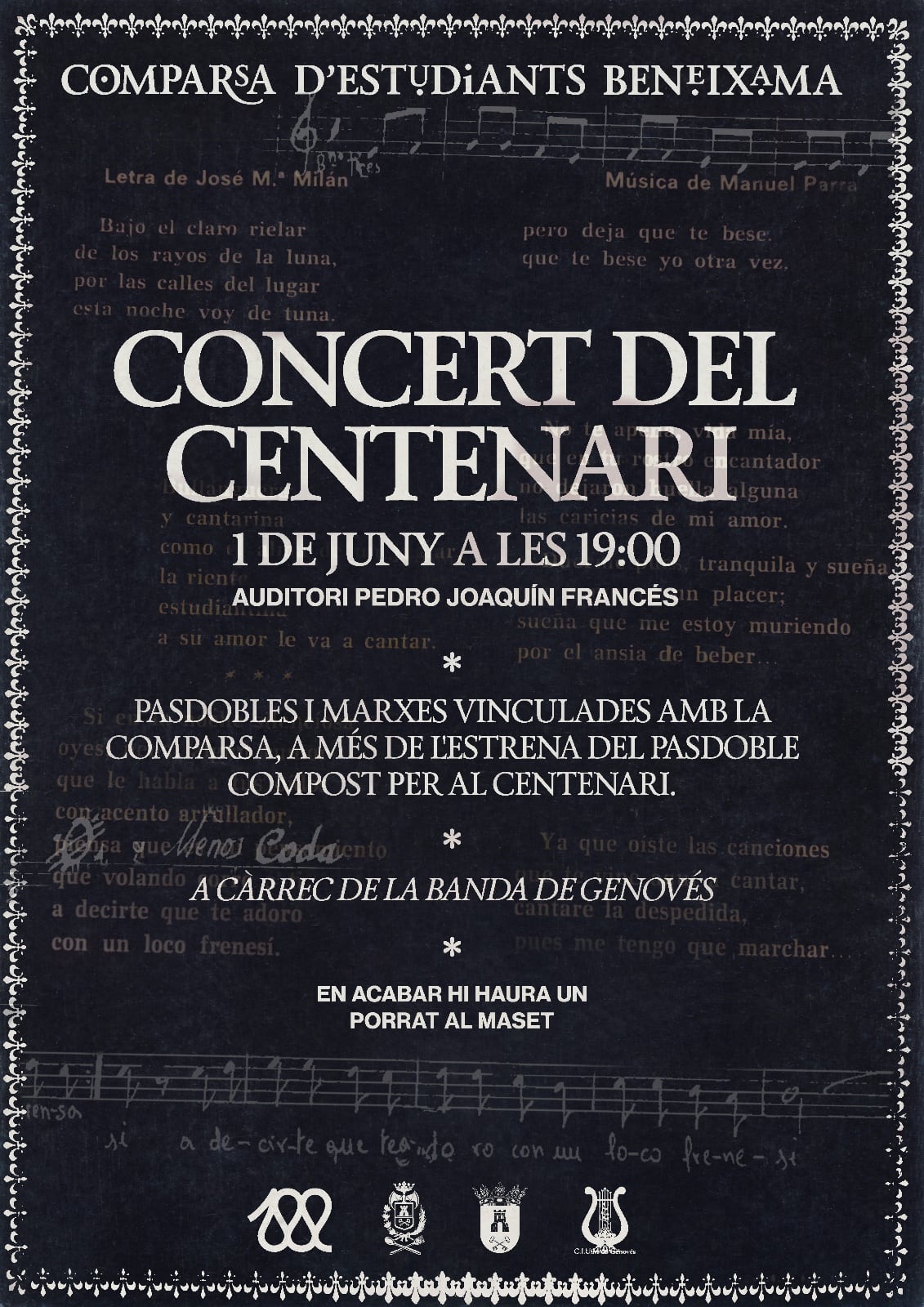 Cartel del concierto