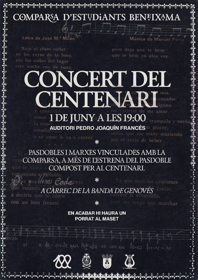 Cartel del concierto