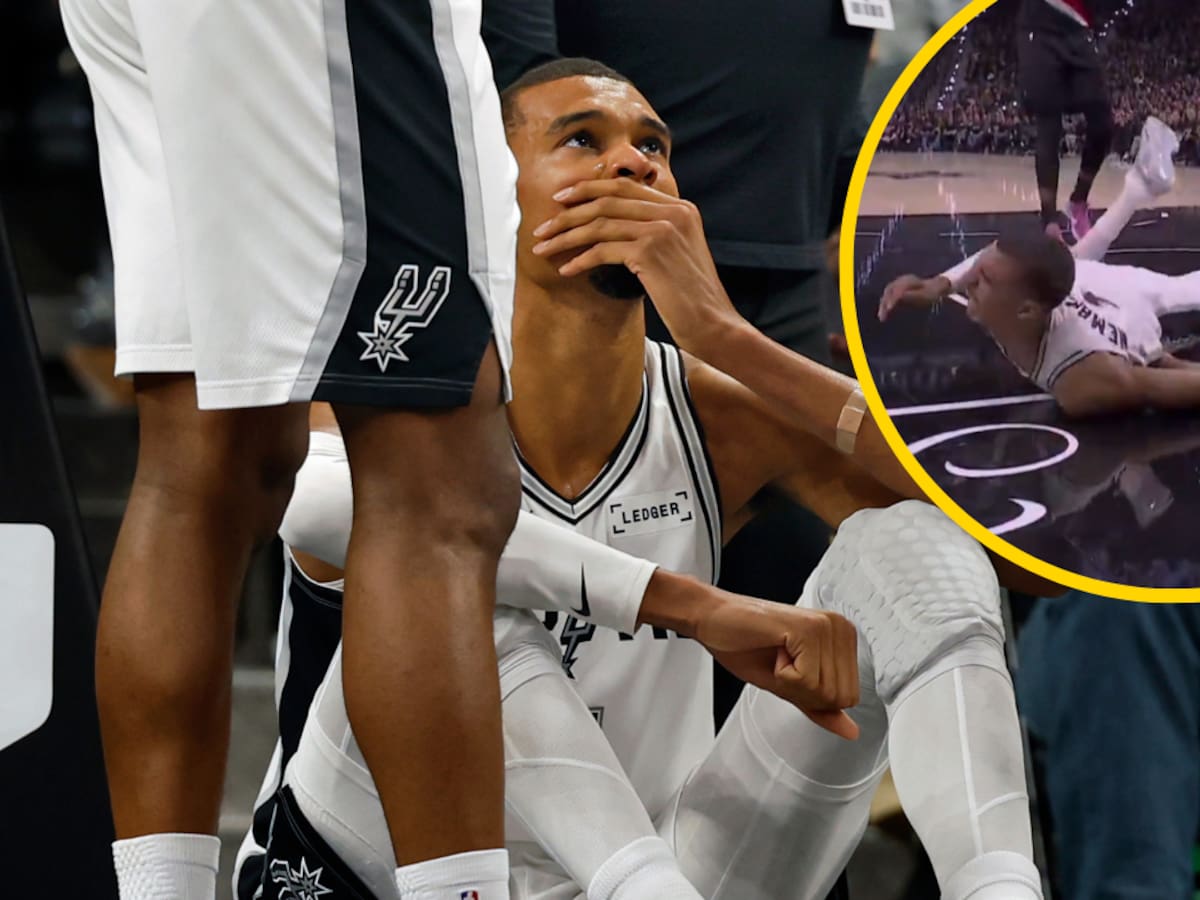 Wembanyama, asistido por conmoción cerebral tras una fuerte caída que precede a la derrota de los Spurs